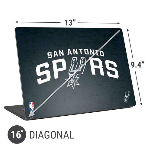 NBA San Antonio Spurs Distressed Universal Laptop 16in (13 x 9.4in) Skin